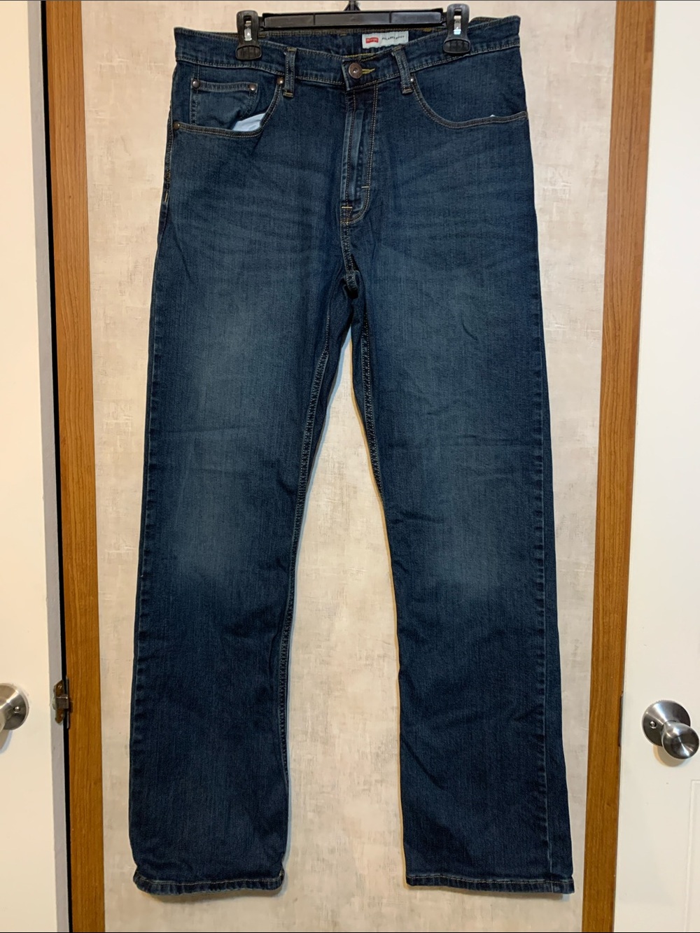 Wrangler Men's Dark Blue Straight-Leg Jeans size 34/34
